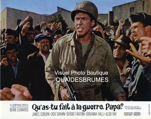 Qu'as-Tu Fait À La Guerre, Papa? - What Did You Do In The War, Daddy?: Jeux A+B De 18 Photos D'exploitation Cinématographiuque -Format 21x27 Cm- De Blake Edwards Avec James Coburn, Sergio Fantoni 1966