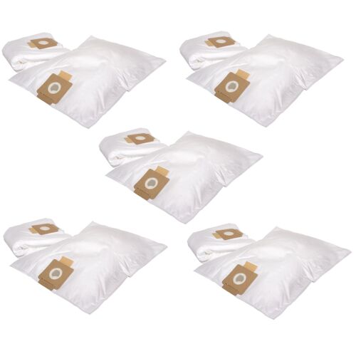 vhbw 50x sacs remplacement pour Kärcher 6.904-312.0, 6.904-315.0, 6.907-017 pour aspirateur - microfibres non tissées, blanc