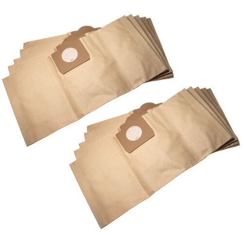 vhbw 10x sacs compatible avec Kärcher A 2001, K 2001, K 3011, NT 2001, NT 211, NT 3011 aspirateur - papier, 56cm x 28,35cm, couleur sable