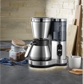 Cafetière Électrique Pour 8 Tasses Avec Verseuse Isotherme En Acier Inoxydable Cromargan Matt