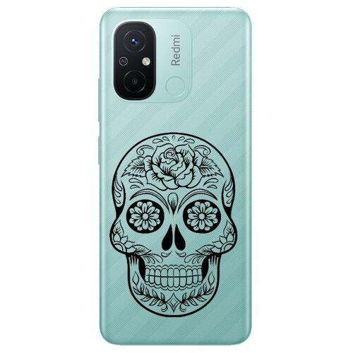 Coque Redmi 12c Et 11a Mort Noir Mexicaine Calavera
