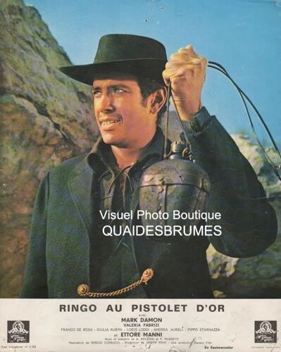 Ringo Au Pistolet D'or - Johnny Oro: Jeu De Photos D'exploitation Cinématographique - Format 23x29 Cm - De Sergio Corbucci Avec Mark Damon, Valeria Fabrizi, Franco De Rosa, Giulia Rubini - 1966