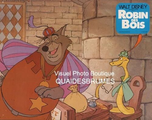 Robin Des Bois - Robin Hood, Walt Disney: Photo D'exploitation Cinématographique - Format 23.5x30 Cm - De Wolfgang Reitherman - 1973