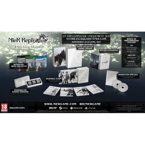 Nier Replicant Ver.1.22474487139 White Snow Edition PS4