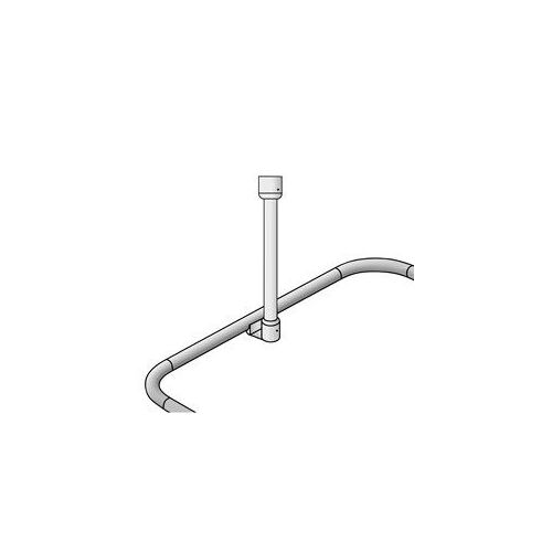WENKO SUPPORT POUR BARRE DOUCHE 25MM BLANC