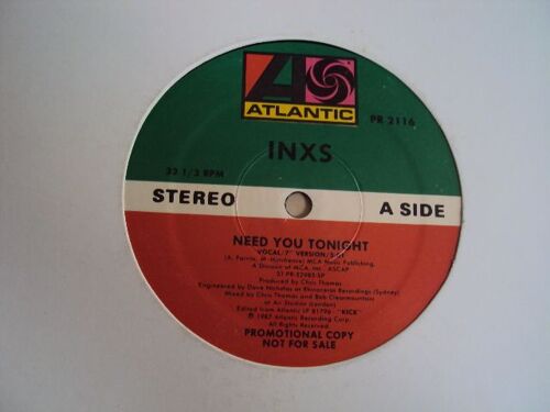 Need You Tonight  (7" Version 3'01)  1987  Usa  Promo Copy