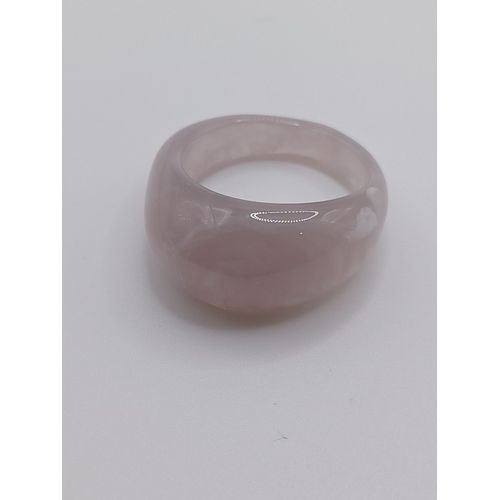 Bague En Résine ,Gris Et Blanc Marbré,Taille 17.83 Mm
