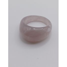 Bague En Résine ,Gris Et Blanc Marbré,Taille 17.83 Mm