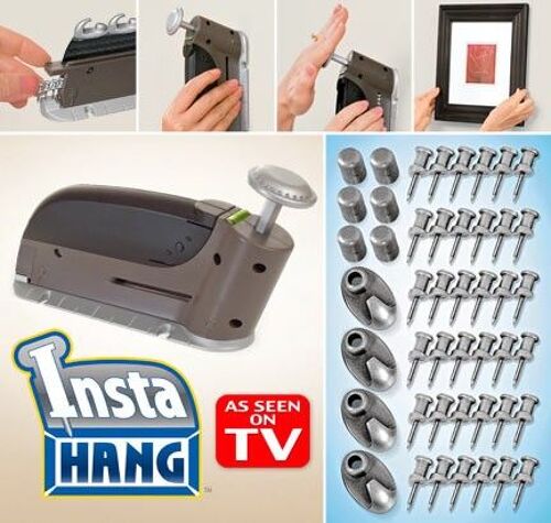 kit 47 Pcs Pistolet Cloueuse Mural Insta Hang