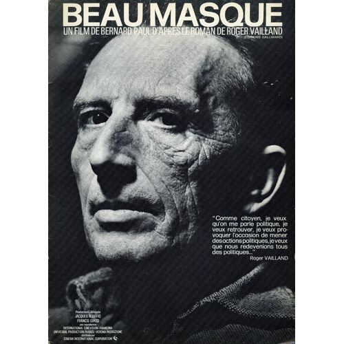 Beau Masque, Dossier De Presse, Bernard Paul, Avec Dominique Labourier, Luigi Diberti, Gaby Sylvia