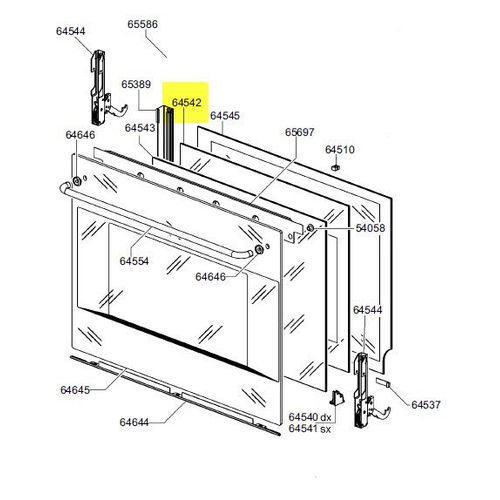 Smeg - Vitre Motoyen Large - Ref: 772531651