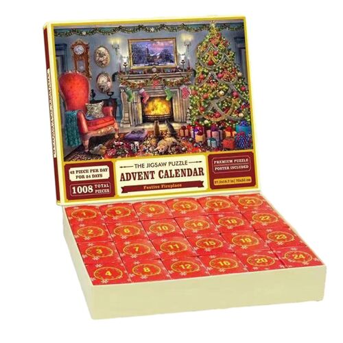 Noël Avent Calendrier Jigsaw Puzzle Blind Box Surprise Enfants Cadeau Nouvel An 24 Jours Compte À Rebours Calendrier Noël Compte À Rebours Puzzles Cadeau