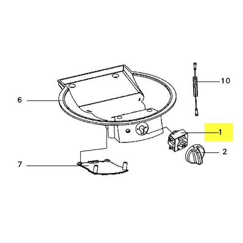RELAIS TEMPORISE MARCHE ARRET POUR PETIT ELECTROMENAGER FAGOR - 95X7462