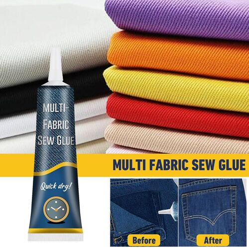 50ml Sew Glue Ultra Stick Instant Mender Quick Bonding Cloths Repair Fabric Fusion For Fraying Tears Kaesi