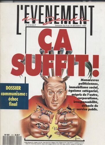 L'evenement Du Jeudi   N°214   8 Au 14 Decembre 1988 : Ca Suffit