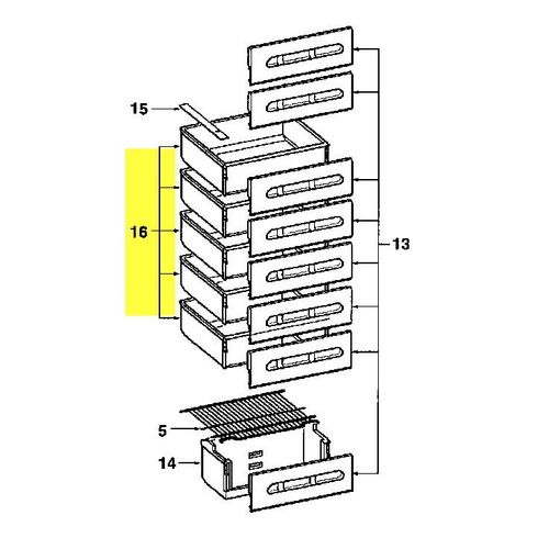 43X6279. PANIER CONGELATEUR FAGOR