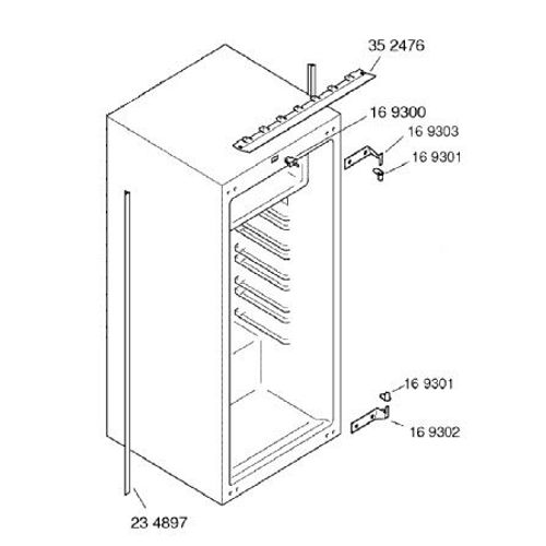 00169303. CHARNIERE DE PORTE SUPERIEURE SIEMENS