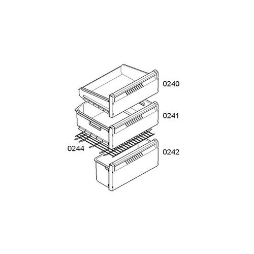 BAC PARTIE CONGELATION INFERIEUR REP0242 POUR REFRIGERATEUR SIEMENS - 00688445