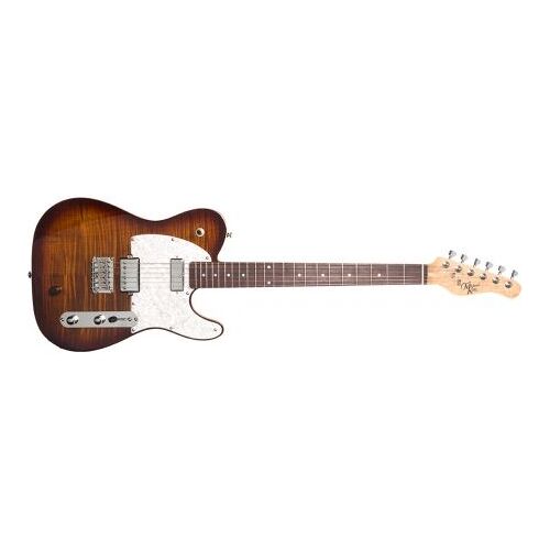 Michael Kelly Hybrid 55 Tiger's Eye Burst Guitare Électrique