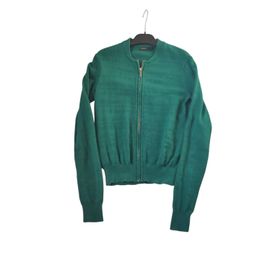 Cardigan Zippé Vert Taille Xs