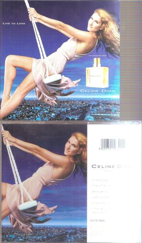 Celine Dion  Live To Love Parfum  Maxi Cd 5 Titres