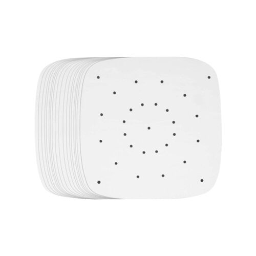 Doublures Carrées Pour Friteuse À Air, Papier Pour Friteuse À Air, Feuilles De Cuisson Pour Poulet, Papiers De Pâte De Bois Perforés, Cuisson À La Vapeur M, 10 Po, 200 Pièces