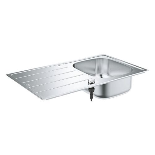 Évier K200 GROHE 31552SD1 1 bac + 1 égouttoir - inox