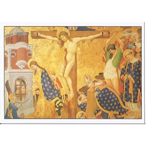 Henri Bellechose - La Crucifixion Avec Le Martyre De Saint Denis
