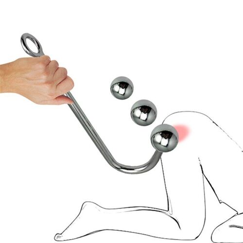 Crochet Anal En Métal À Tête Ronde, Petit, Moyen, Grand, En Alliage D'aluminium, Dilatateur, Masseur De Prostate, Jouet Sexuel Pour Homme