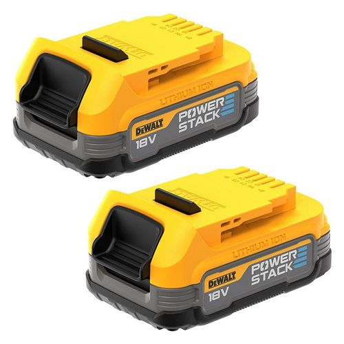 Batterie compacte DEWALT DCBP034-XJ - 18V - 1,7Ah - Powerstack XR - lot de 2
