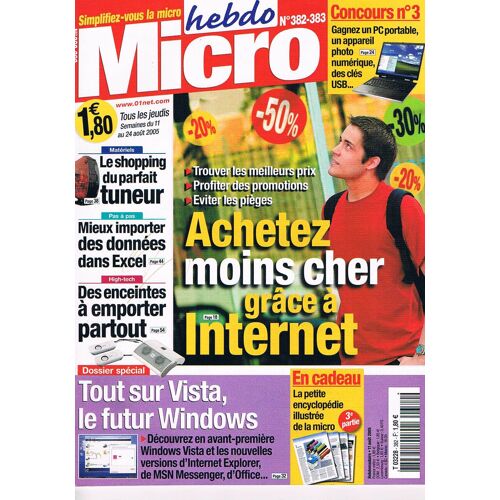 Micro Hebdo N° 382-383 : Achetez Moins Cher Grâce À Internet