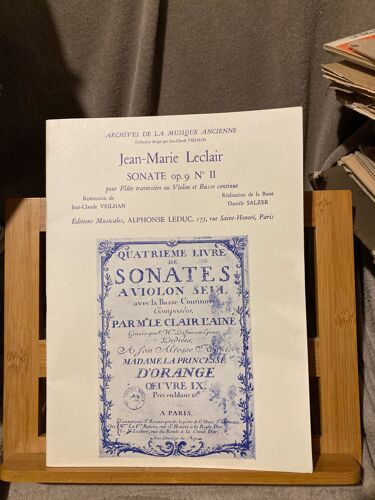 Jean-Marie Leclair: Sonate Op.9, No.2 / Conducteur