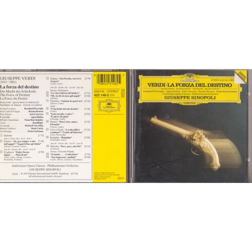 Cd Verdi Ambrosian Opera Chorus Philarmonia Orchestra  Dir Sinopoli Plowright Bruson Carreras Baltsa Burchuladze Van Allaan Curtis Salomas Lareges De De La Forza Del Destino