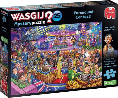 Wasgij Mystery Puzzle Eurosound Contest 1000 Piece Jigsaw Puzzle