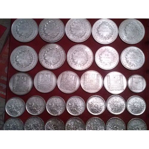 Vend Lot Pieces Argent.