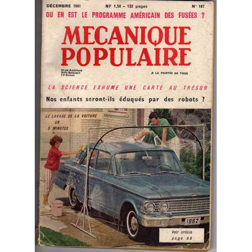 Mecanique Populaire N° 187 Du 01/12/1961