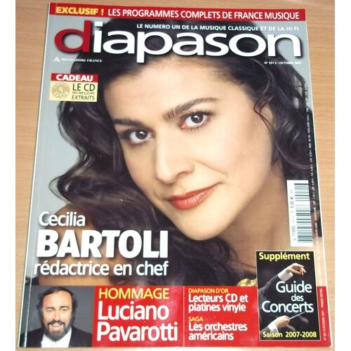 Diapason 551 Cecilia Bartoli Rédactrice En Chef Hommage Luciano Pavarotti