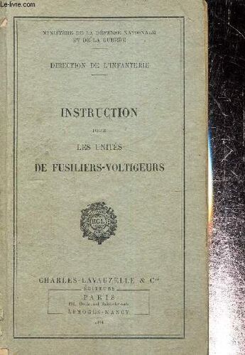 Instruction Pour Les Unités De Fusiliers-Voltigeurs