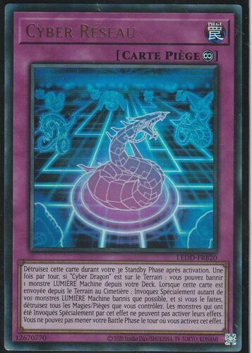 Carte Yu-Gi-Oh - Cyber Réseau - Ledd-Frb20 - Ultra-Rare - Dragon Légendaire