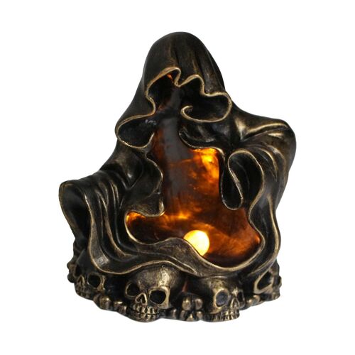 Halloween Skull Statue Miniature Figurine Decor Waterproof Resin Material Spooky Atmosphere Indoor Outdoor Halloween Decorations