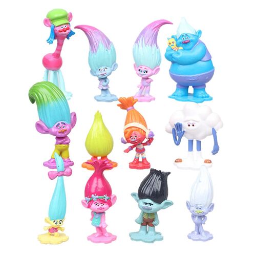 12pcs Long Hair Elf Figurine Pvc Cartoon Elf Cake Topper Figure Model Toy Statue Sculpture Desktop Decoration Festival Gift