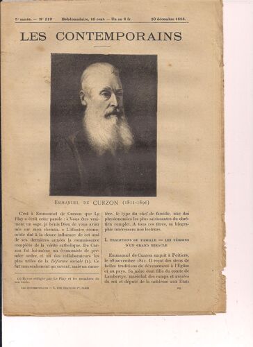 Emmanuel De Curzon (1811-1896)