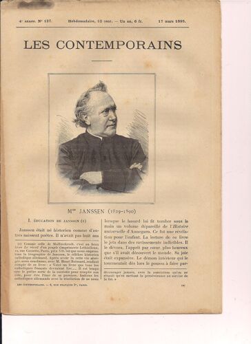 Mgr Janssen (1829 - 1890) Par Kannengieser