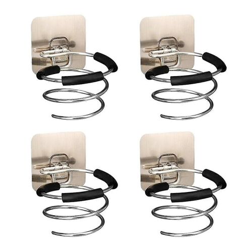 4 Pcs Spiral Wall-Mounted Hair Dryer Storage Racks Stylist Tool Hair Dryer Organizer Hair Dryer Sto