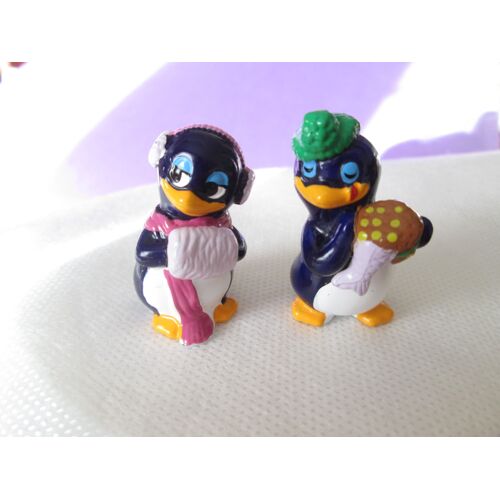 2 Figurines Kinder Surprise - Pingouins