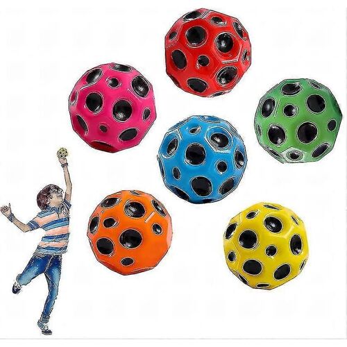 6-pack Astro Jump Balls, Space Theme Bouncy Balls en caoutchouc pour les enfants
