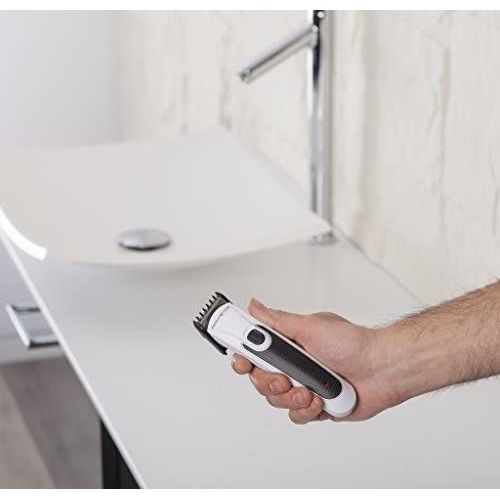 Tondeuse À Barbe Sans Fil Blanc Noir