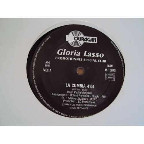 La Cumbia 1988 France Promo Copy