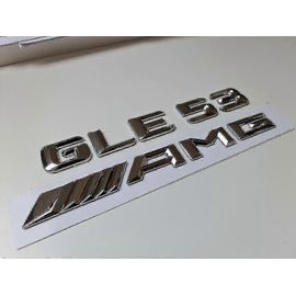 Gle53 Amg Argent Chrome Lettre Numéro De Coffre Arrière Badge Emblème Gle Classe Mercedes