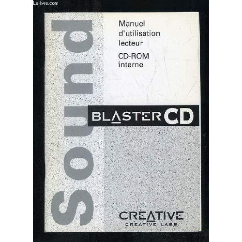 Manuel D Utilisation Lecteur Cd Rom Interne. Blaster Cd.